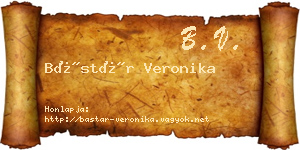 Bástár Veronika névjegykártya
